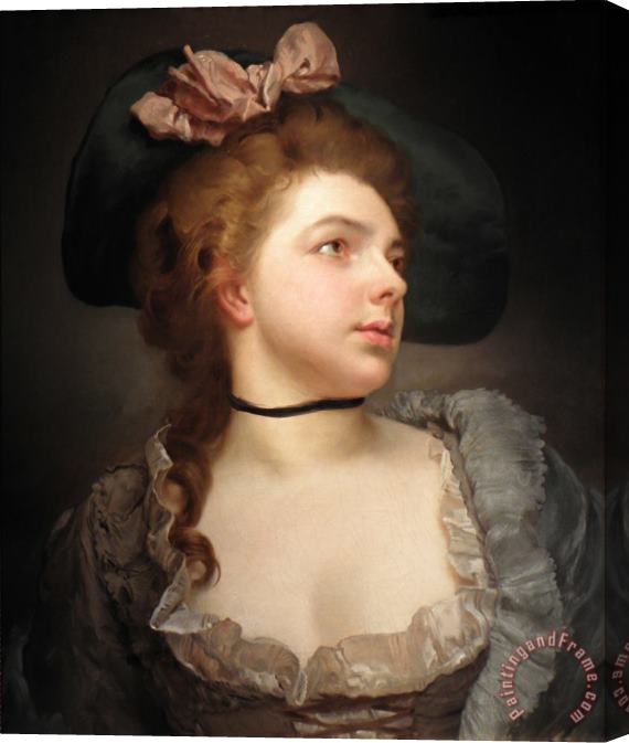 Gustave Jean Jacquet Tender Thoughts Stretched Canvas Print / Canvas Art