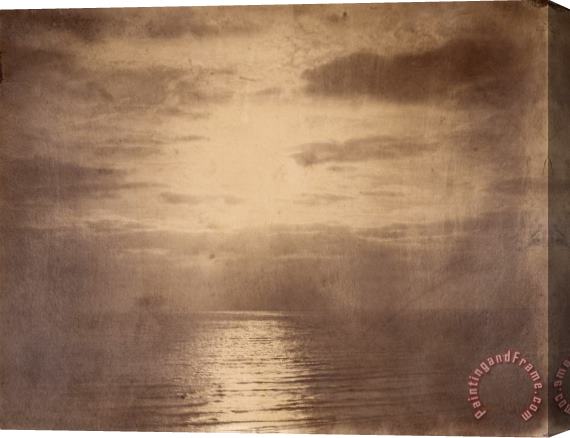 Gustave Le Gray Solar Effect in The Clouds Ocean (effet De Soleil Dans Les Nuages Ocean) Stretched Canvas Painting / Canvas Art