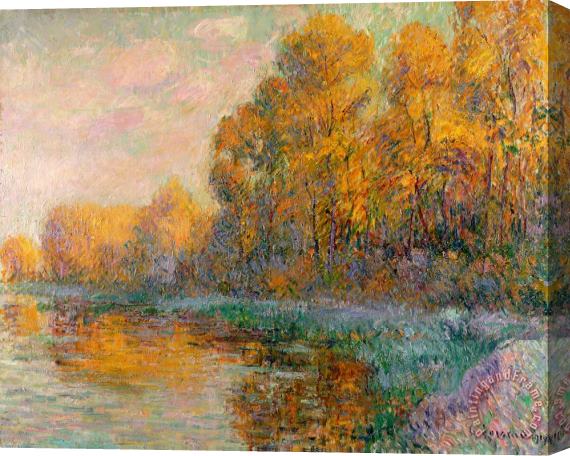 Gustave Loiseau A River in Autumn Stretched Canvas Painting / Canvas Art