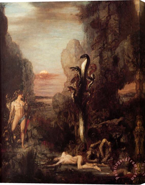 Gustave Moreau Hercules And The Hydra Stretched Canvas Print / Canvas Art