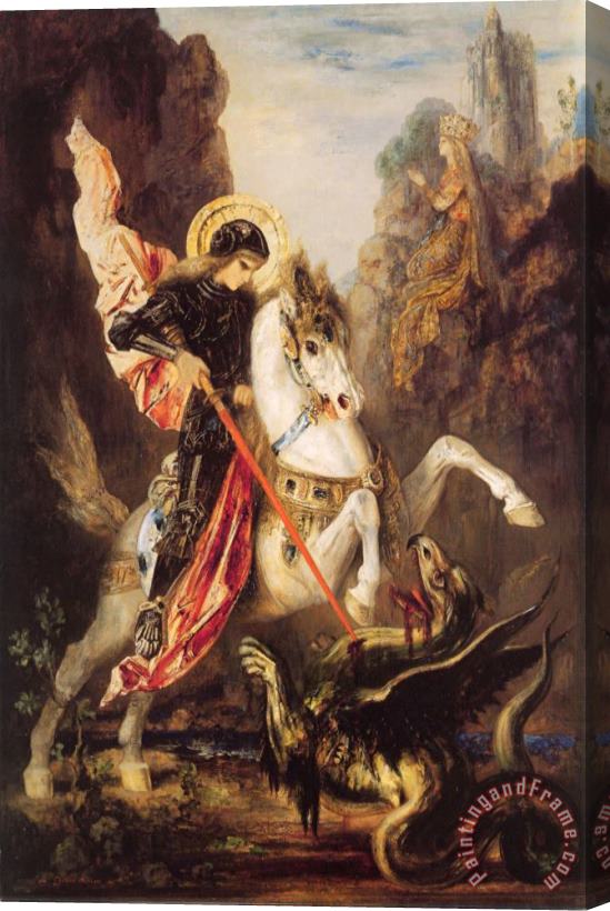 Gustave Moreau Saint George Stretched Canvas Painting / Canvas Art