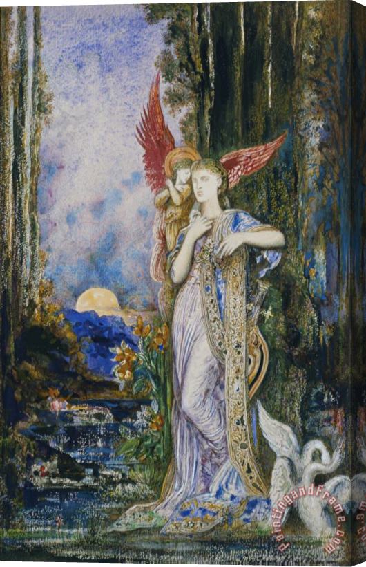 Gustave Moreau The Inspiration Stretched Canvas Print / Canvas Art