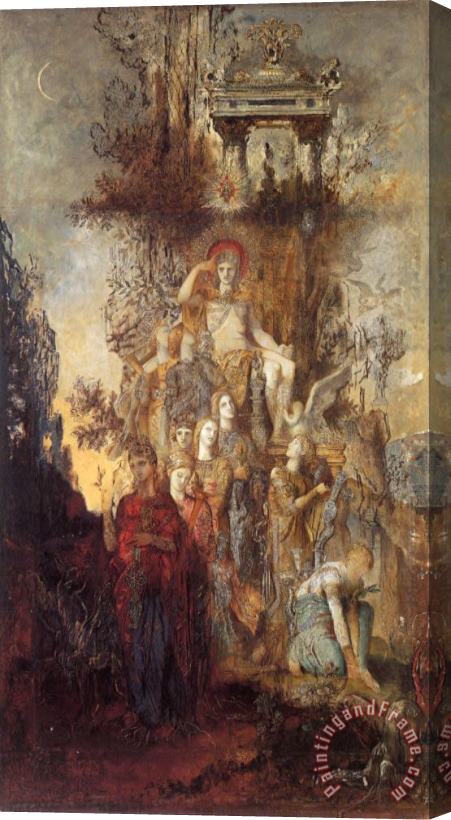 Gustave Moreau The Muses Leaving Their Father Apollo to Go And Enlighten The World Stretched Canvas Print / Canvas Art