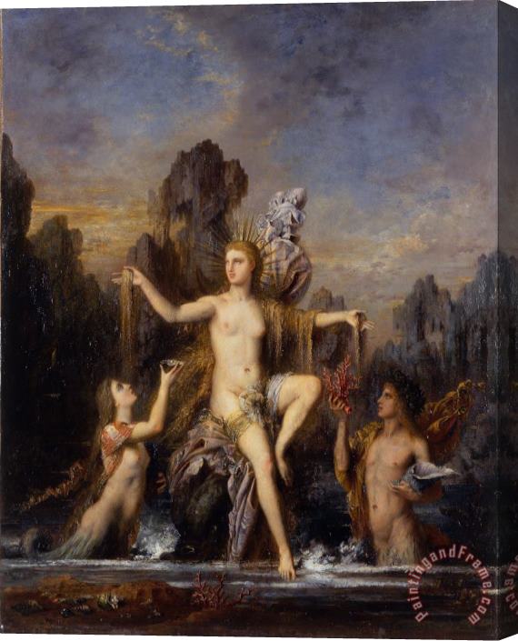 Gustave Moreau Venus Rising From The Sea Stretched Canvas Painting / Canvas Art