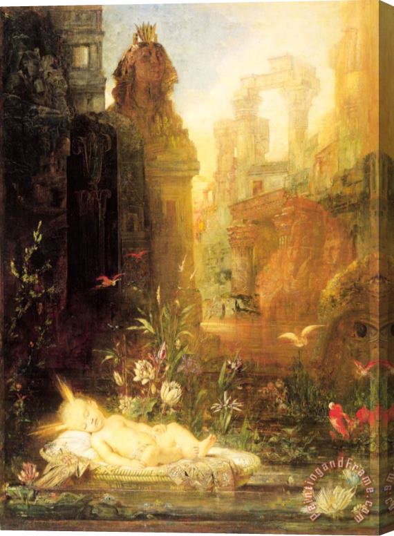 Gustave Moreau Young Moses Stretched Canvas Painting / Canvas Art