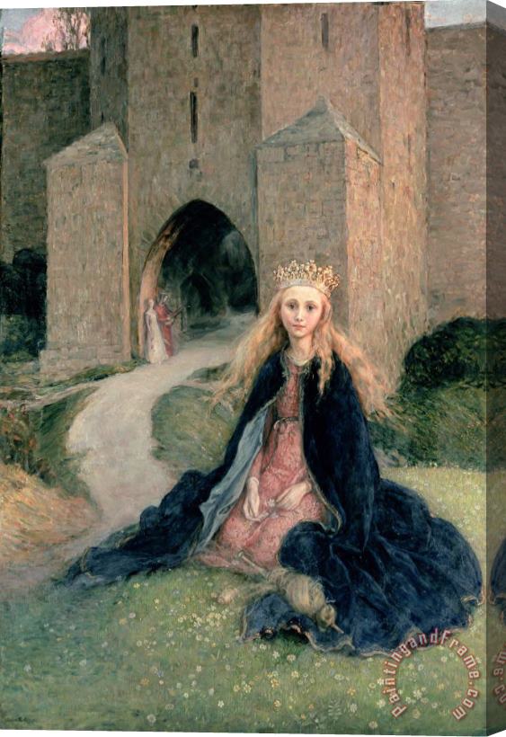 Hanna Pauli Princess with a spindle Stretched Canvas Print / Canvas Art