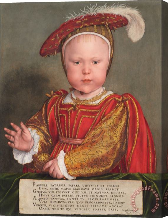 Hans Holbein the Younger Edward VI As a Child Stretched Canvas Painting / Canvas Art