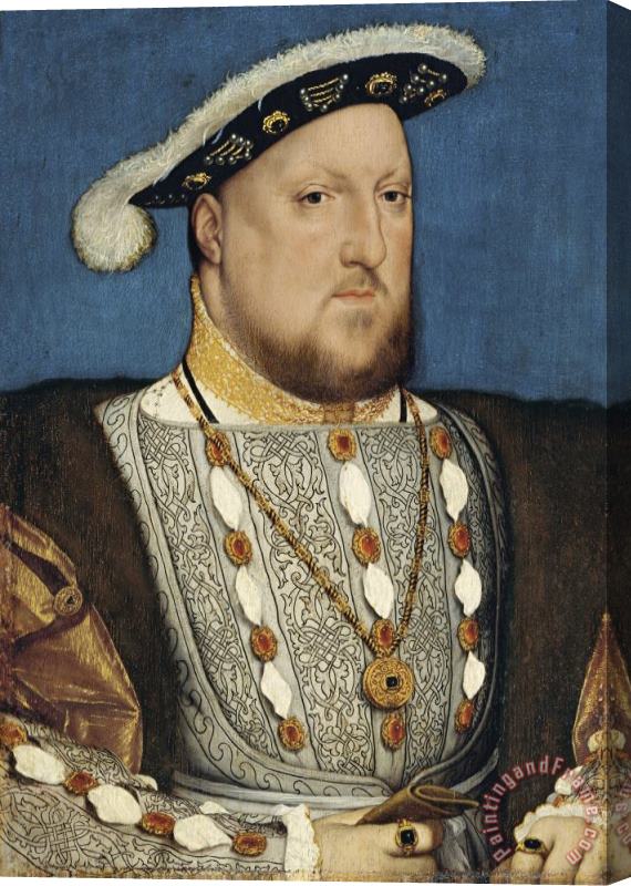 Hans Holbein the Younger Portrait Of Henry Viii King Of England Stretched Canvas Print / Canvas Art