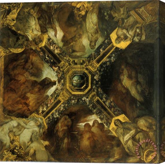 Hans Makart Ring Cycle (study) Stretched Canvas Painting / Canvas Art