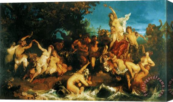 Hans Makart The Triumph of Ariadne Stretched Canvas Painting / Canvas Art