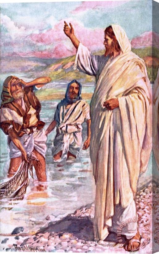 Harold Copping The Call Of Andrew And Peter Stretched Canvas Painting / Canvas Art