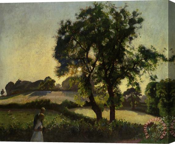 Harold Harvey Summer Evening Stretched Canvas Painting / Canvas Art