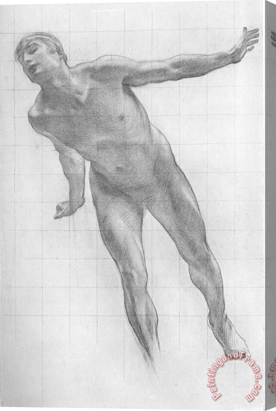 Harold Speed Study for The Figure of Apollo in Apollo And Daphne Stretched Canvas Painting / Canvas Art