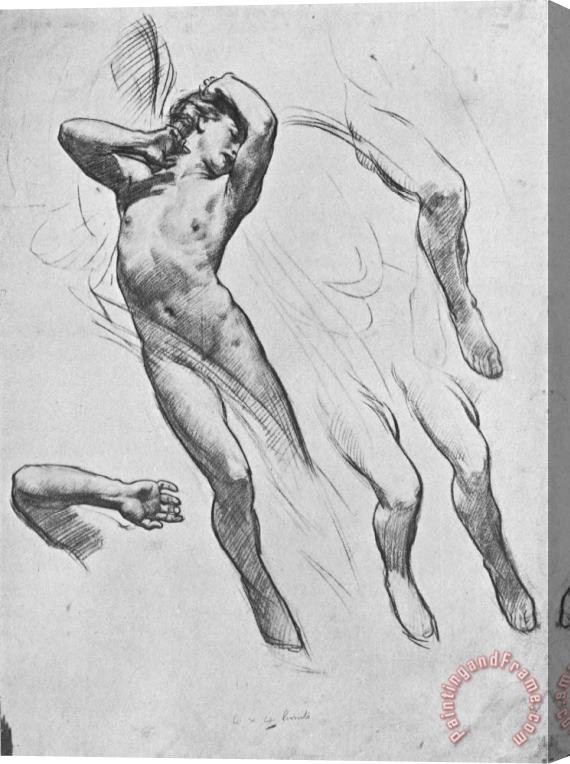 Harold Speed Study for The Figure of Love in Love Leaving Psyche Stretched Canvas Print / Canvas Art