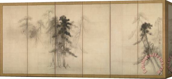 Hasegawa Touhaku Pine Trees Stretched Canvas Print / Canvas Art