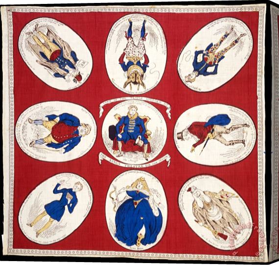 Heath, William Handkerchief; Commemorative Handkerchief Stretched Canvas Print / Canvas Art
