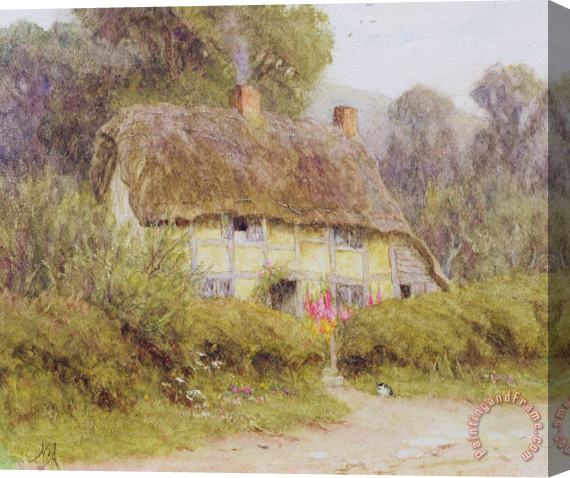 Helen Allingham A Country Cottage Stretched Canvas Print / Canvas Art