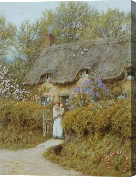 Helen Allingham Near Freshwater Isle of Wight Stretched Canvas Painting / Canvas Art