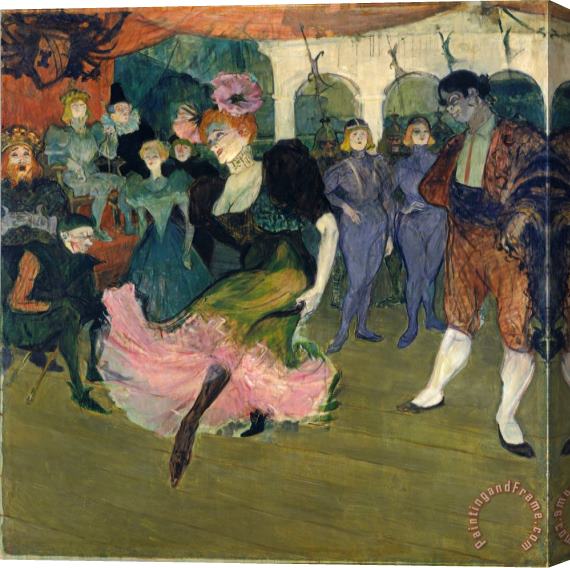 Henri de Toulouse-Lautrec Marcelle Lender Dancing The Bolero In Chilperic Stretched Canvas Print / Canvas Art