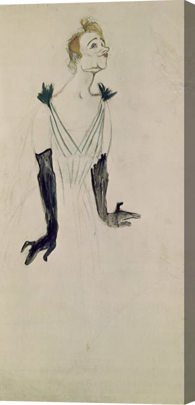 Henri de Toulouse-Lautrec Yvette Guilbert (1865 1944) Stretched Canvas Painting / Canvas Art