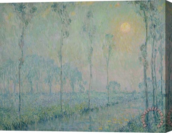 Henri Eugene Augustin Le Sidaner The stream at sunset Stretched Canvas Painting / Canvas Art