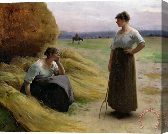 Henri Lerolle The Harvesters Stretched Canvas Painting / Canvas Art