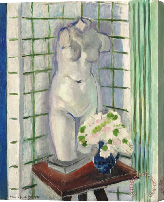 Henri Matisse Antique Et Oeillets Stretched Canvas Print / Canvas Art