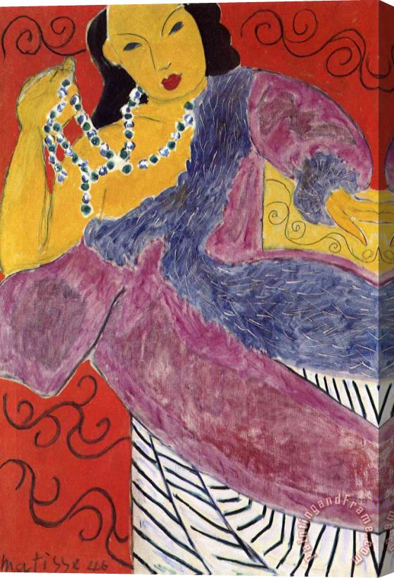 Henri Matisse Asia 1946 Stretched Canvas Print / Canvas Art