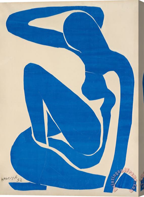 Henri Matisse Blue Nude 1 Stretched Canvas Painting / Canvas Art