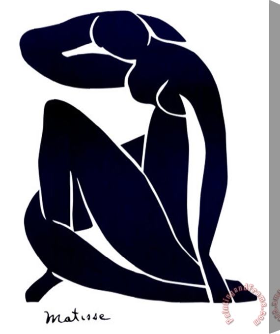 Henri Matisse Blue Nude Vi Stretched Canvas Painting / Canvas Art