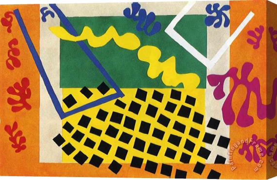 Henri Matisse Cut Outs 3 Stretched Canvas Painting / Canvas Art