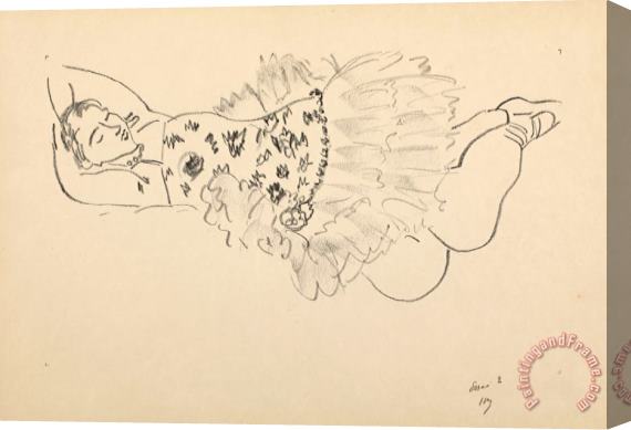 Henri Matisse Danseuse Endormie, 1926 1927 Stretched Canvas Painting / Canvas Art