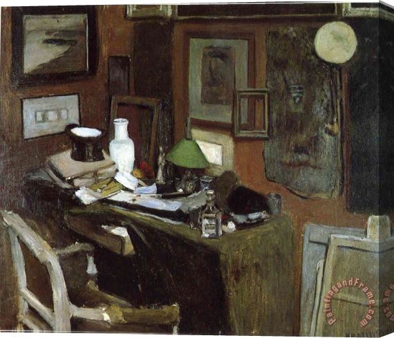 Henri Matisse Interior with a Top Hat 1896 Stretched Canvas Painting / Canvas Art
