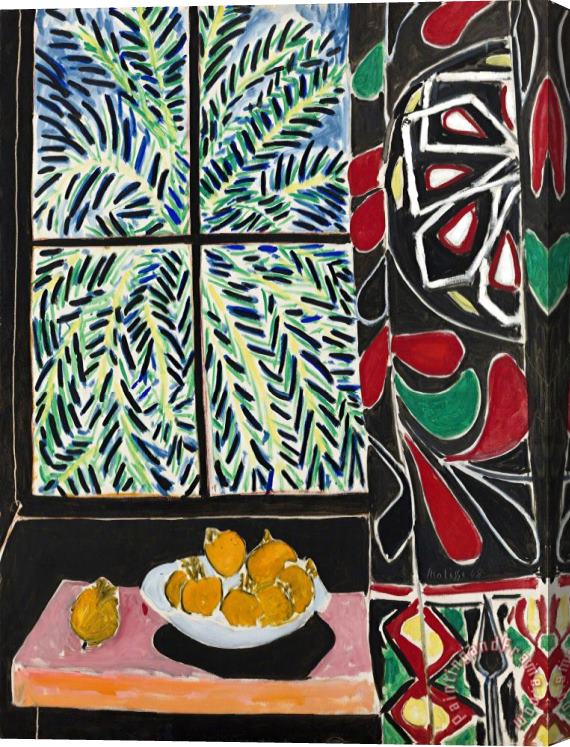 Henri Matisse Interior with Egyptian Curtain 1948 Stretched Canvas Print / Canvas Art