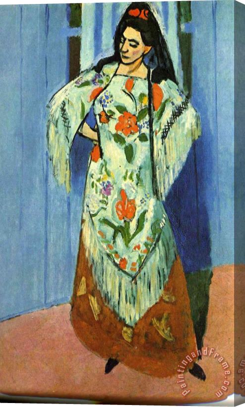 Henri Matisse Manila Shawl 1911 Stretched Canvas Print / Canvas Art