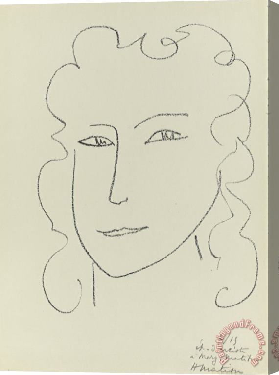 Henri Matisse Marguerite I Stretched Canvas Painting / Canvas Art