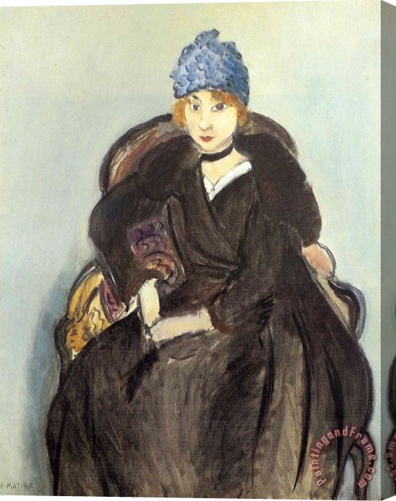 Henri Matisse Marguerite Wearing a Hat 1918 Stretched Canvas Painting / Canvas Art
