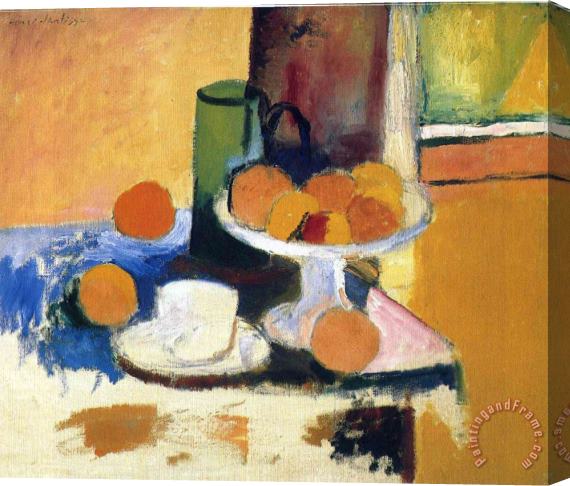 Henri Matisse Still Life with Oranges II 1899 Stretched Canvas Painting / Canvas Art
