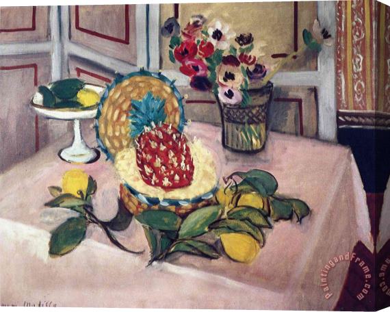 Henri Matisse Still Life with Pineapples 1 Stretched Canvas Print / Canvas Art