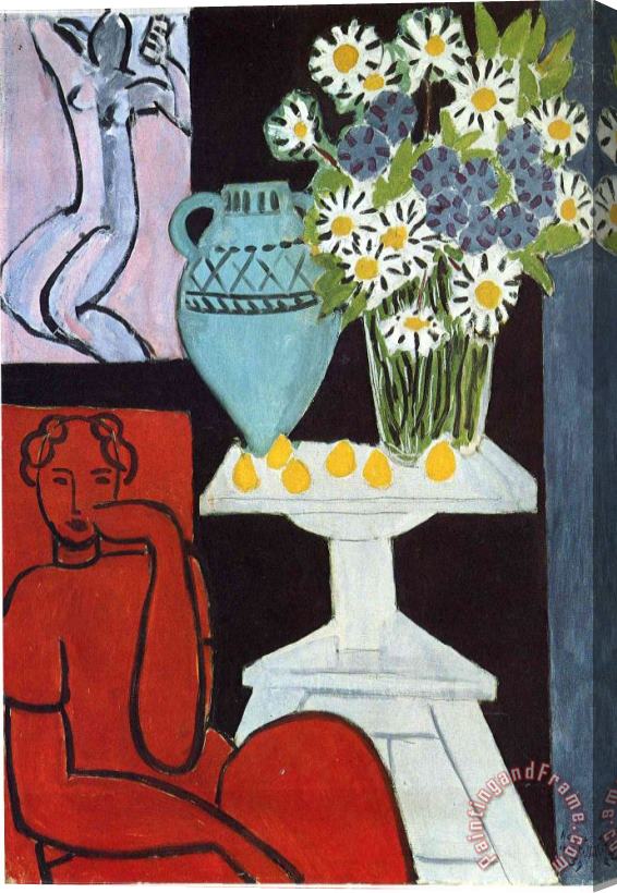 Henri Matisse The Daisies 1939 Stretched Canvas Painting / Canvas Art
