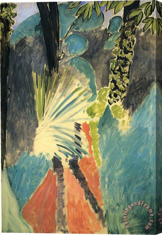 Henri Matisse The Palm 1912 Stretched Canvas Painting / Canvas Art
