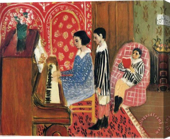 Henri Matisse The Piano Lesson Stretched Canvas Print / Canvas Art