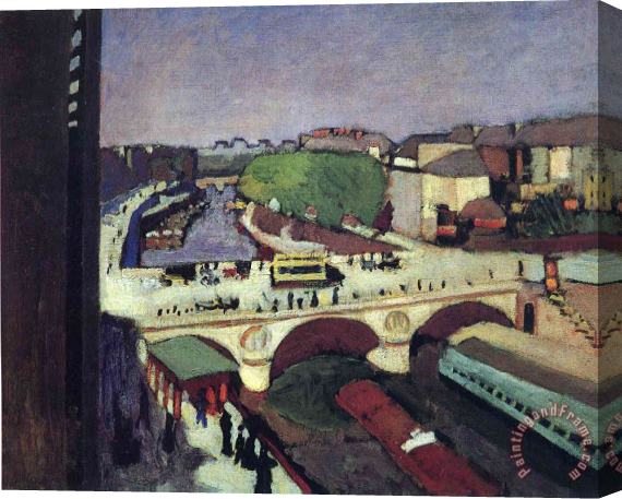 Henri Matisse The Pont Saint Michel 1900 Stretched Canvas Painting / Canvas Art