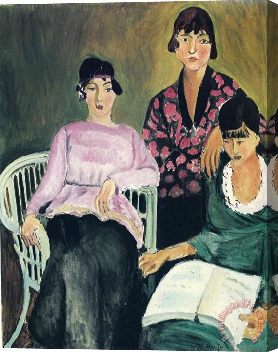 Henri Matisse Three Sisters 1917 Stretched Canvas Painting / Canvas Art