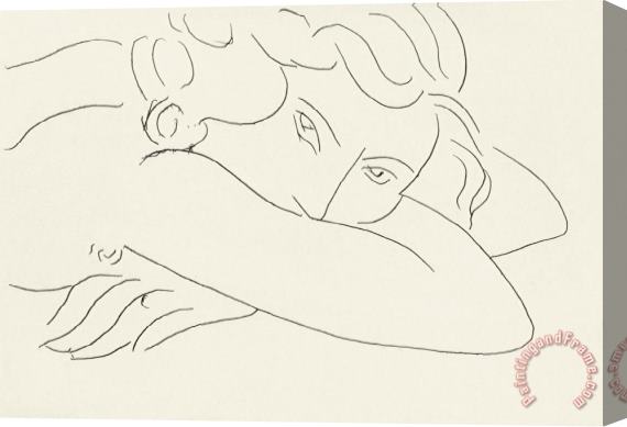 Henri Matisse Young Woman with Face Buried in Arms (jeune Femme Le Visage Enfoui Dans Les Bras) Stretched Canvas Print / Canvas Art