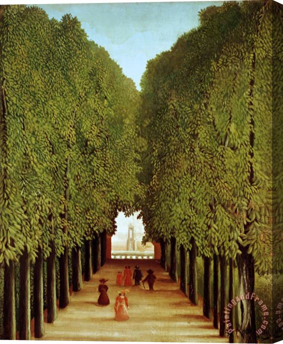 Henri Rousseau Alleyway in the Park Stretched Canvas Print / Canvas Art