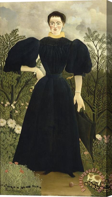 Henri Rousseau Portrait of Madame M; Stretched Canvas Print / Canvas Art