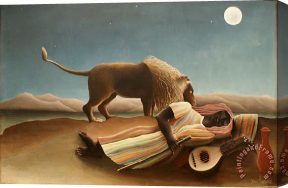 Henri Rousseau The Sleeping Gypsy II Stretched Canvas Painting / Canvas Art