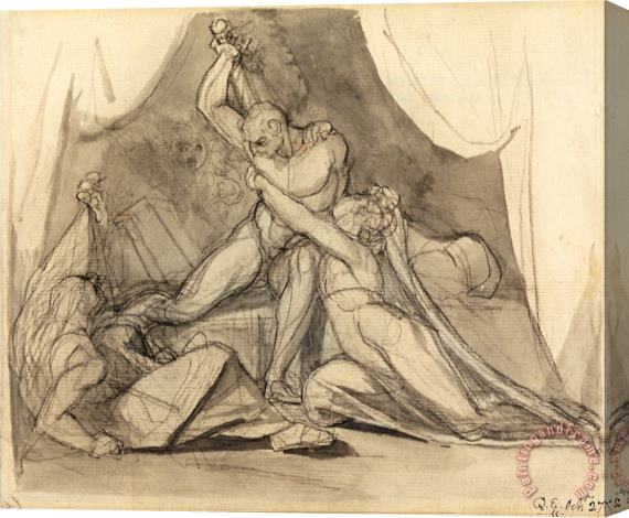 Henry Fuseli Percival Frees Belisane From The Spell of Urma Stretched Canvas Painting / Canvas Art