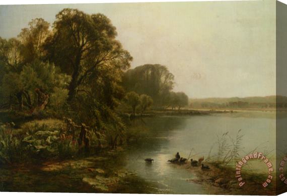 Henry John Boddington Early Mornings on The Thames Stretched Canvas Painting / Canvas Art